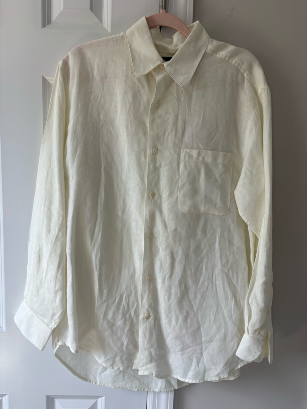 Brandini Men’s Cream Linen Shirt